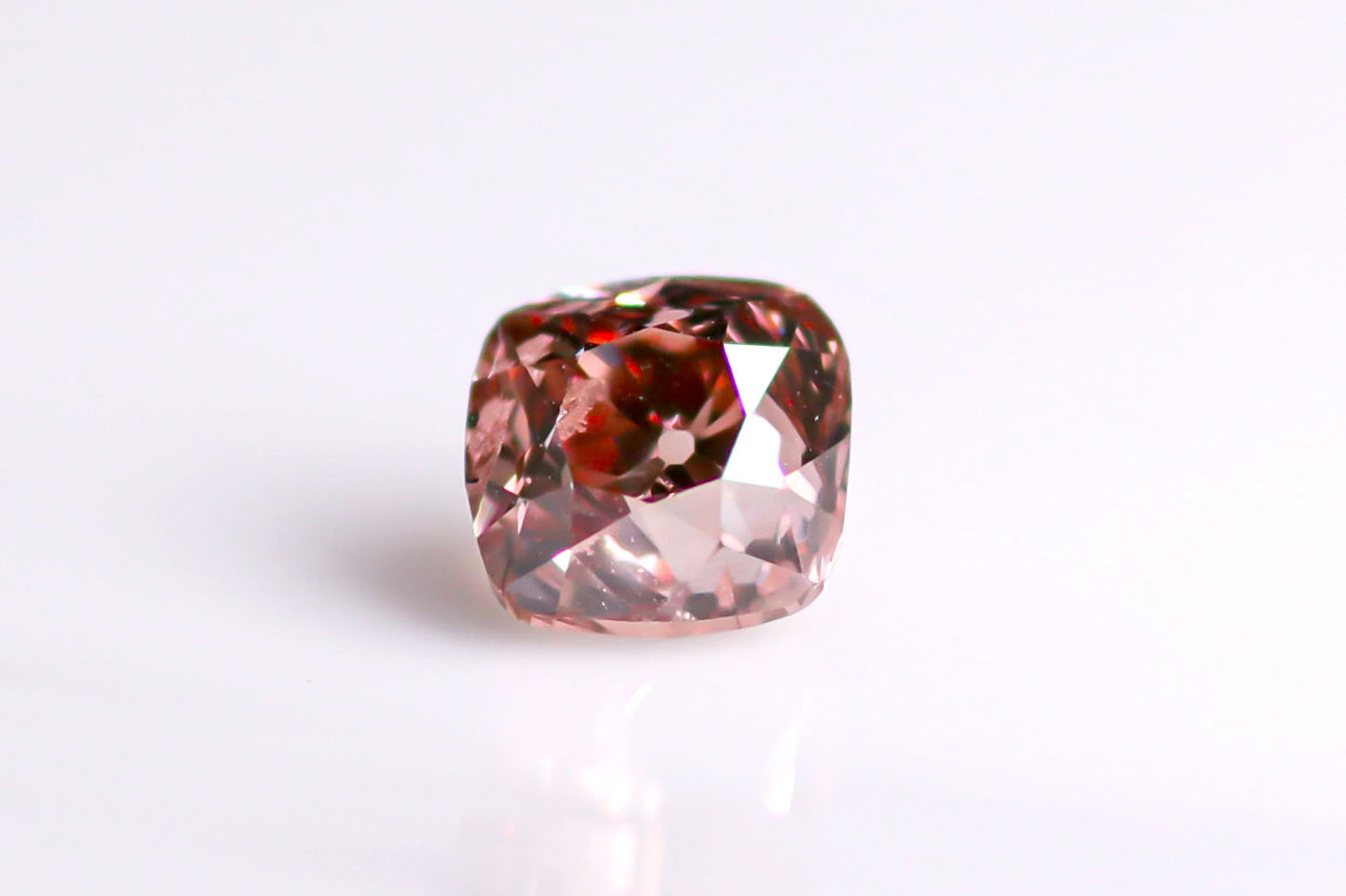 天然ファンシーディープオレンジーピンク ダイヤモンド 0.407ct