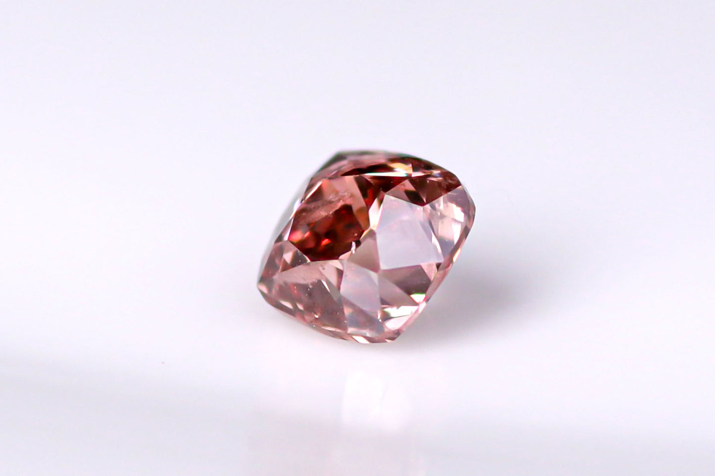 天然ファンシーディープオレンジーピンク ダイヤモンド 0.407ct