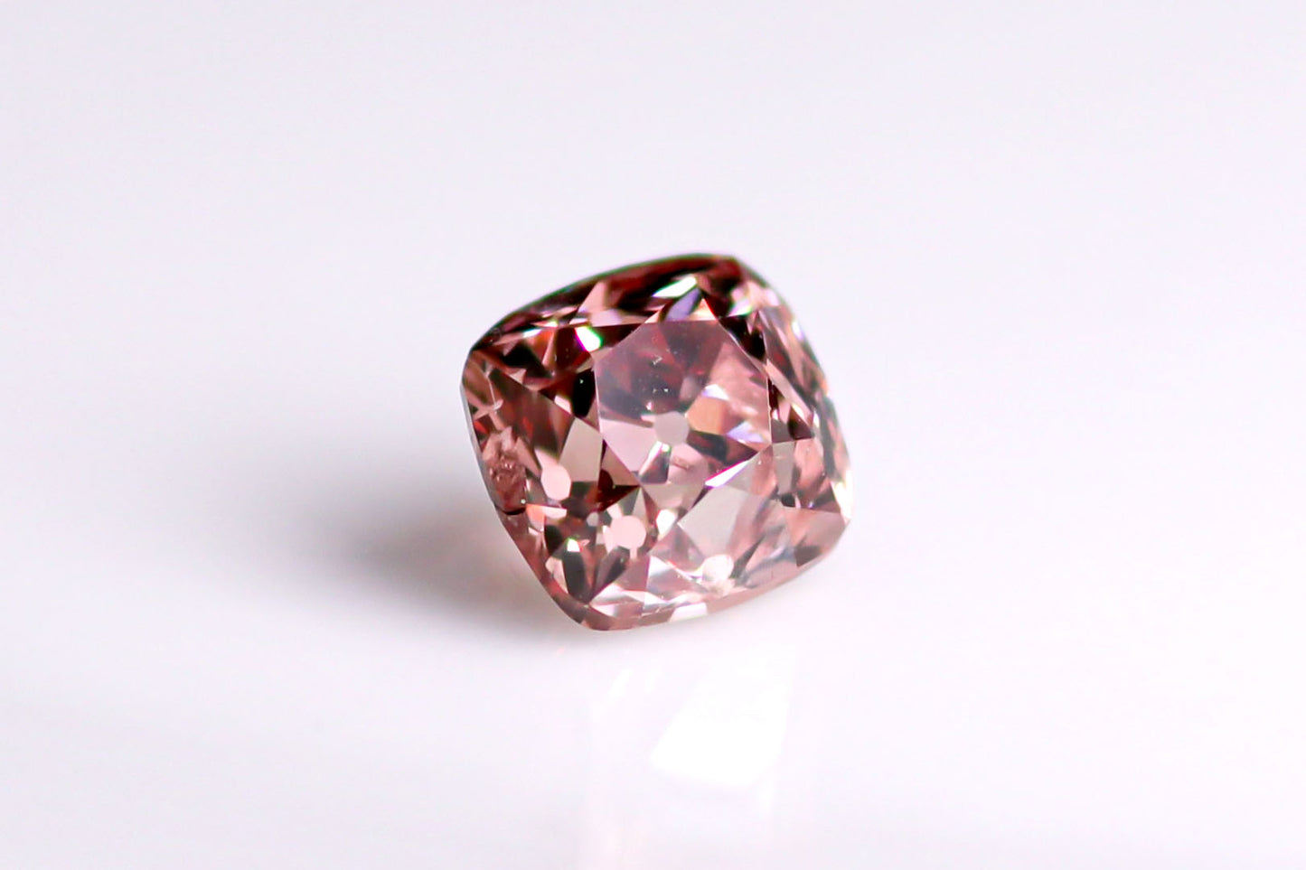 天然ファンシーディープオレンジーピンク ダイヤモンド 0.407ct