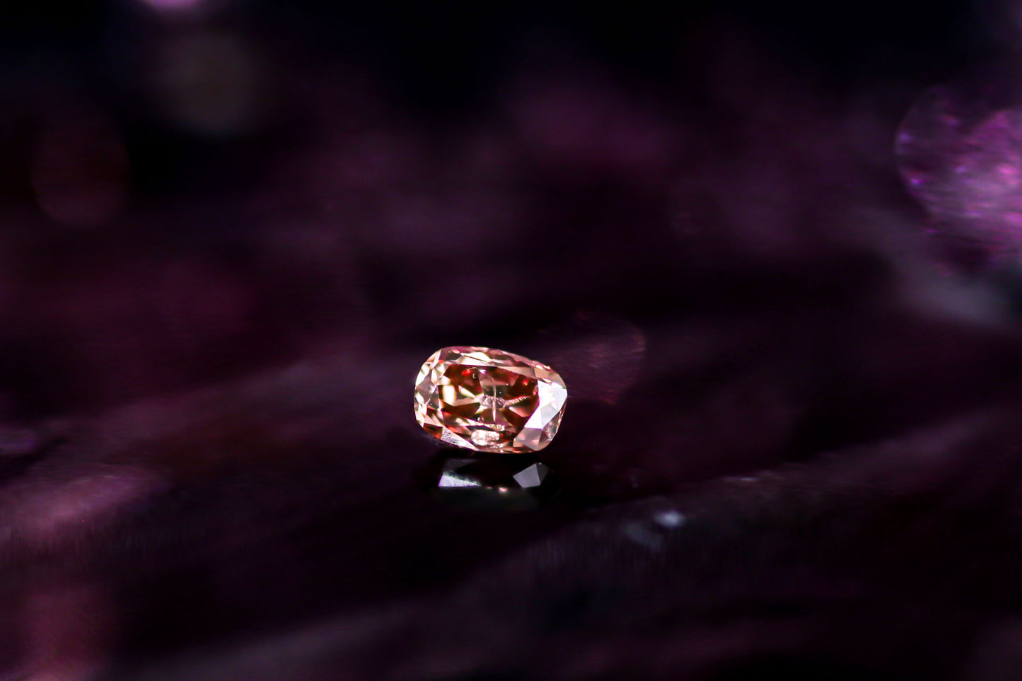天然ファンシーディープブラウニッシュピンク ダイヤモンド 0.244ct