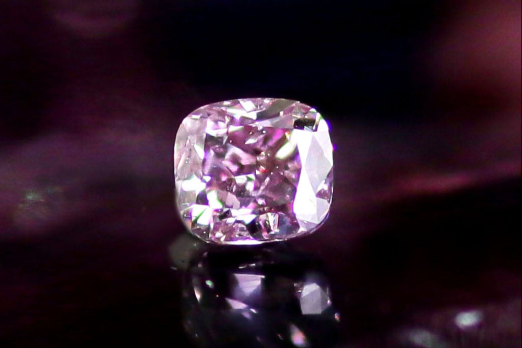 天然ファンシーディープパープルピンクダイヤモンド 0.211ct