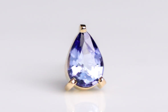 K18YG タンザナイトピアス 0.360ct