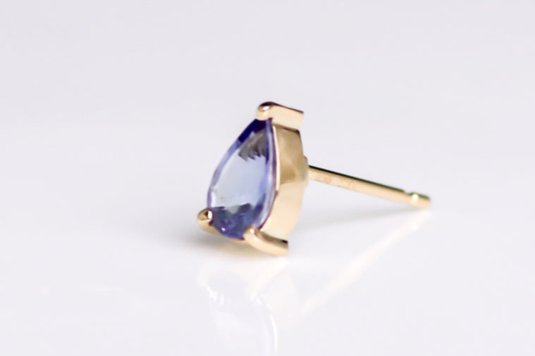 K18YG タンザナイトピアス 0.360ct