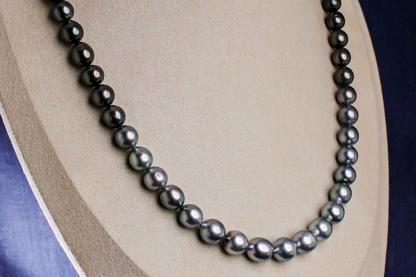 タヒチパール(黒蝶真珠)ネックレス 8.0-10.0mm
