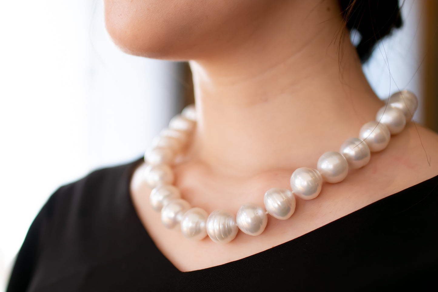 白蝶真珠ネックレス 14.1-18.0mm 1000123