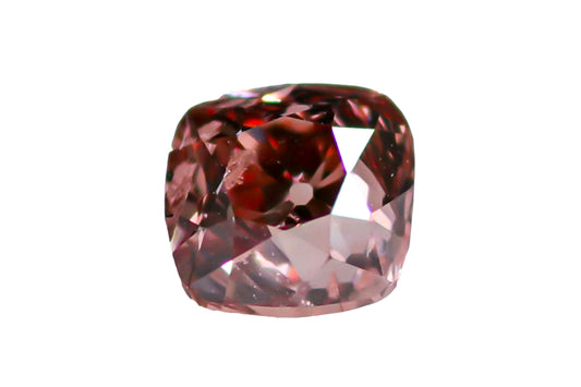天然ファンシーディープオレンジーピンク ダイヤモンド  0.407ct