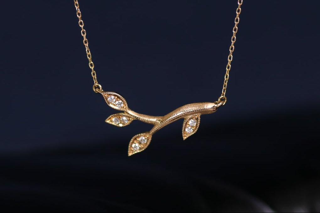 K18 ダイヤモンド ペンダントネックレス [crescita]