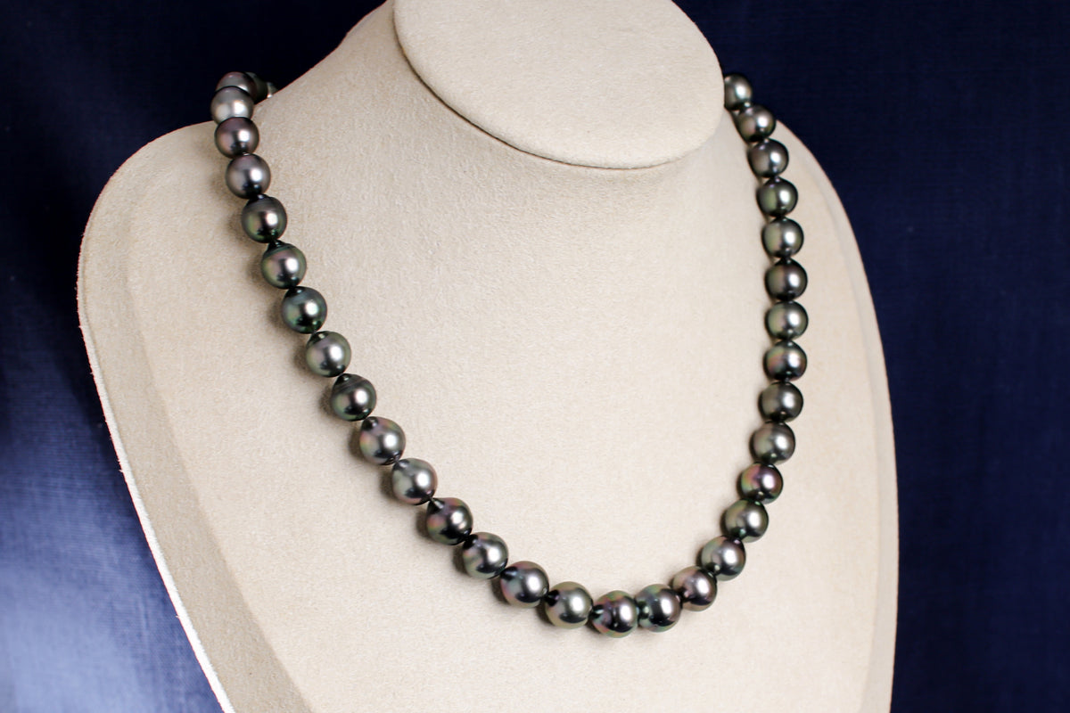 タヒチパール（黒蝶真珠）ネックレス 8.0-10.0mm 1062030