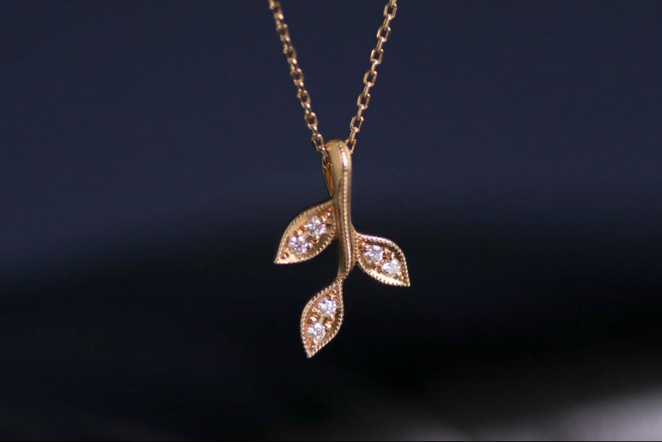 K18 ダイヤモンド ペンダントネックレス [crescita]