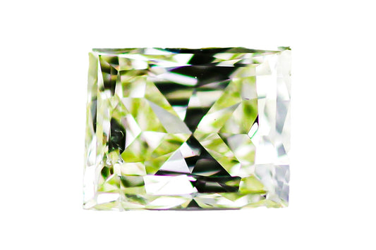 天然ファンシーライトグリーンイエロー ダイヤモンド 0.418ct