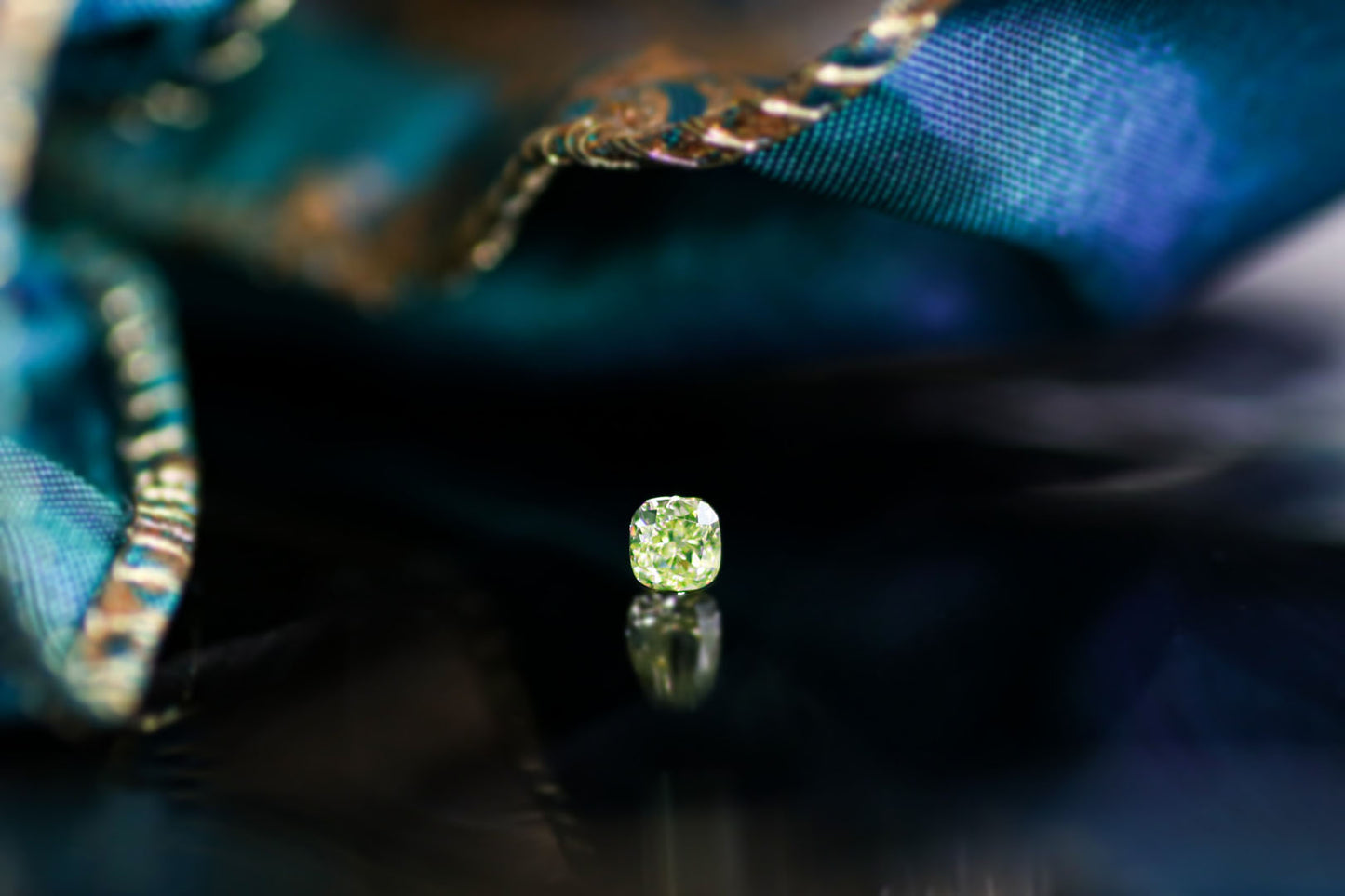天然ファンシーグリーンイエローダイヤモンド 0.225ct