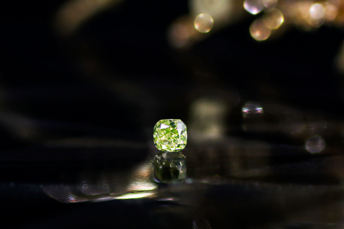 天然ファンシーグリーンイエローダイヤモンド 0.225ct