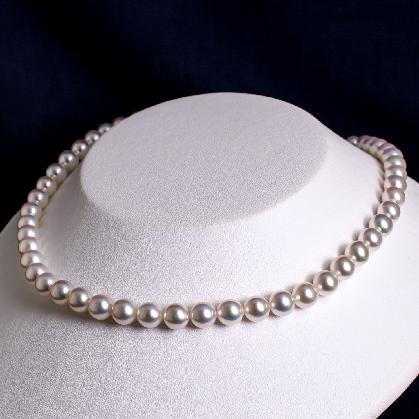 希少なあこや無調色真珠ネックレス 7.5-8.0mm 1068401