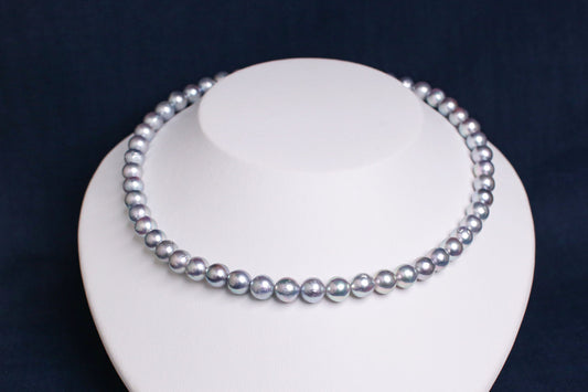 希少なあこや無調色真珠ネックレス 8.0-8.5mm 1068422