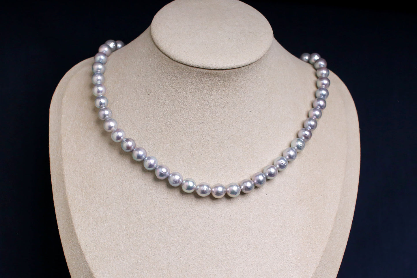 希少なあこや無調色真珠ネックレス 8.0-8.5mm 1068422
