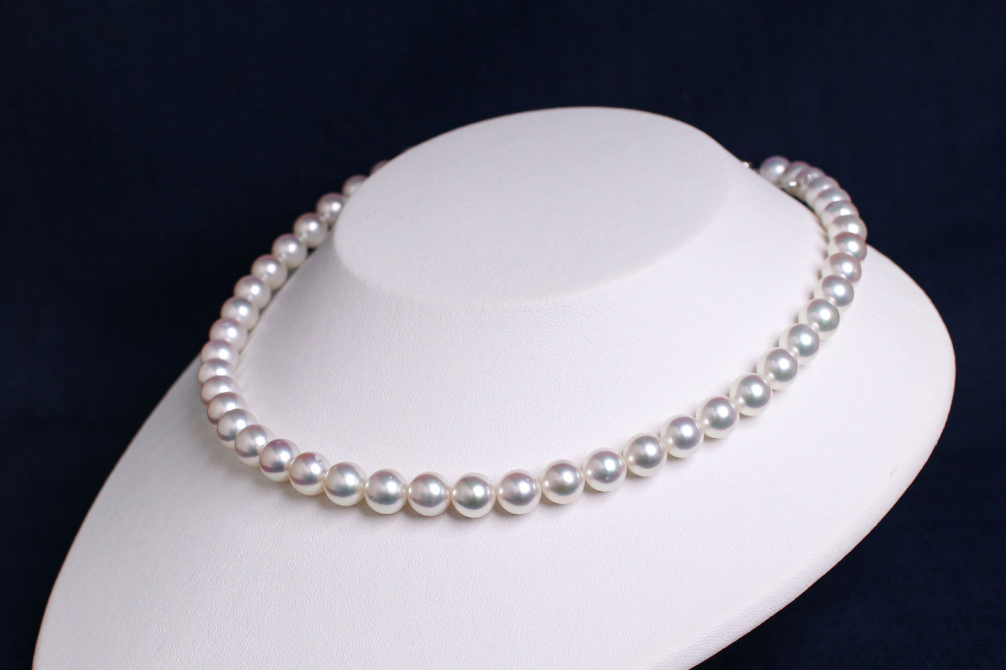 希少なあこや無調色真珠ネックレス 8.0-8.5mm イヤリングorピアスセット 1070141