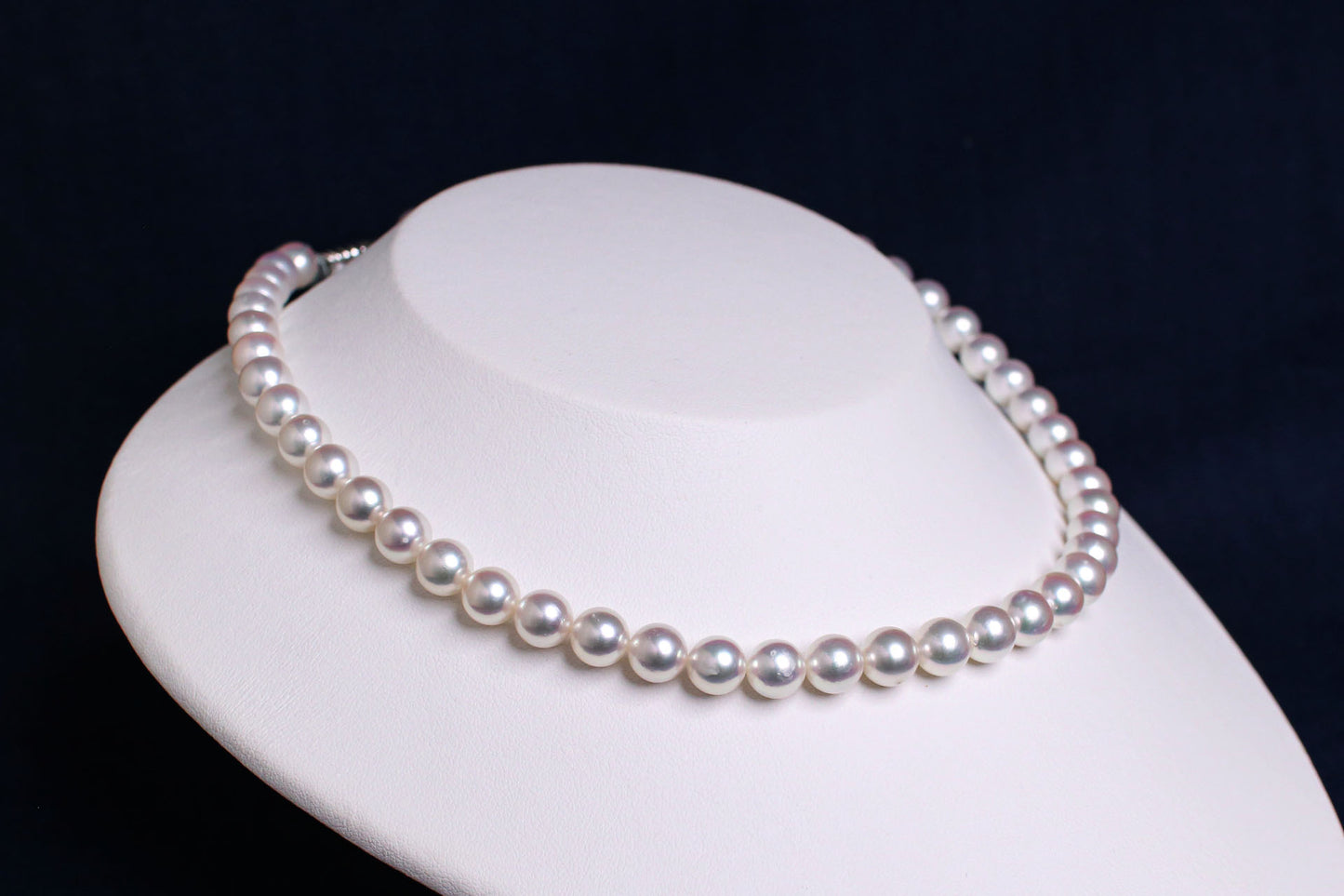 希少なあこや無調色真珠ネックレス 8.0-8.5mm イヤリングorピアスセット 1070141