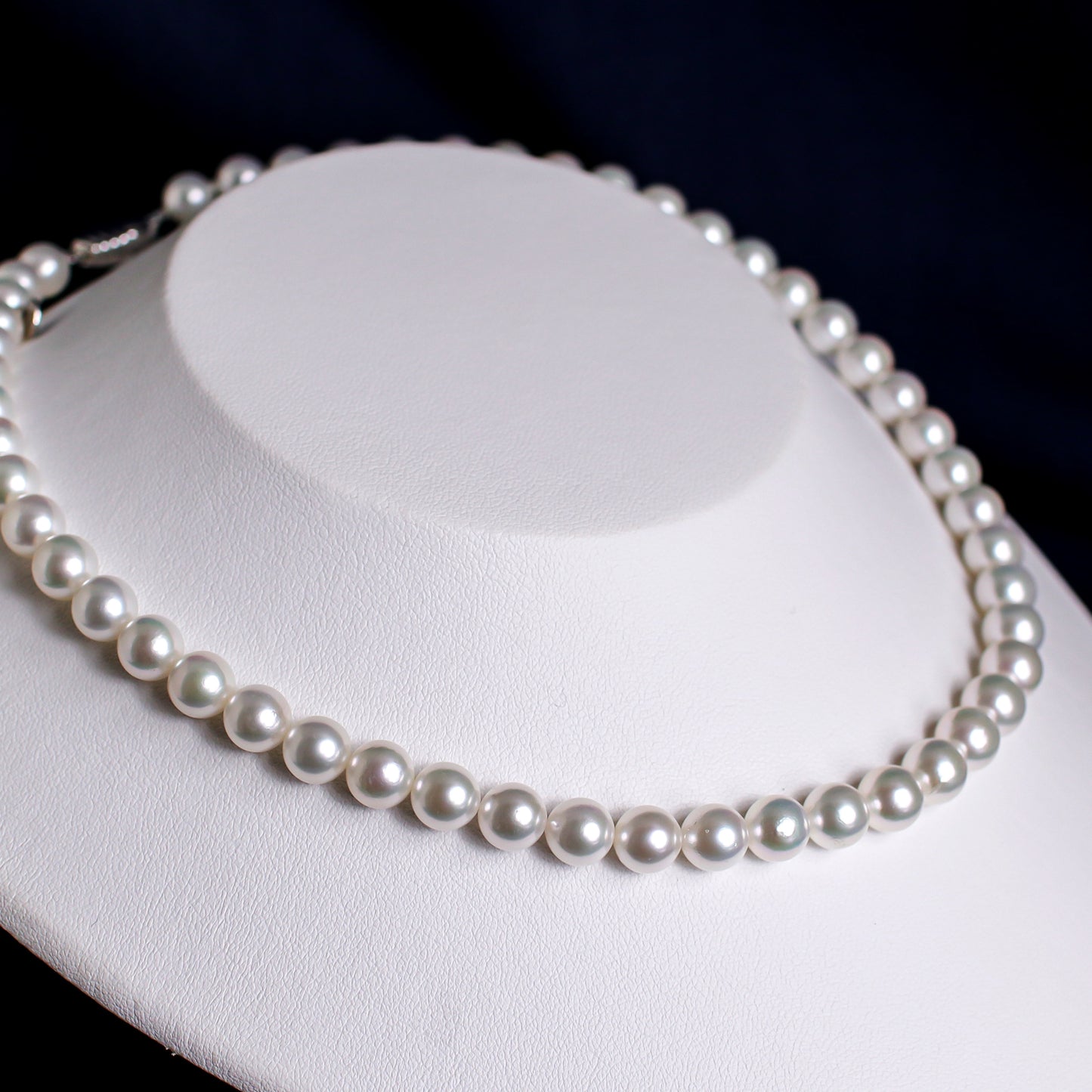 希少なあこや無調色真珠ネックレス 8.0-8.5mm イヤリングorピアスセット 1070143