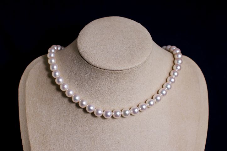 希少なあこや無調色真珠ネックレス 8.0-8.5mm イヤリングorピアスセット 1070826