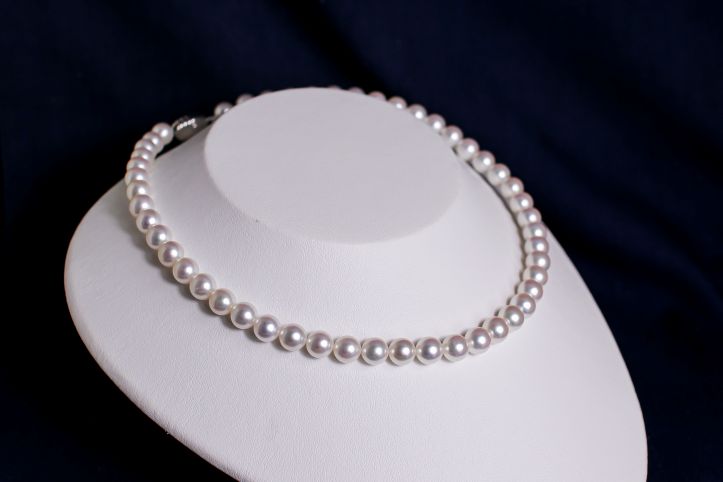希少なあこや無調色真珠ネックレス 8.0-8.5mm イヤリングorピアスセット 1070826