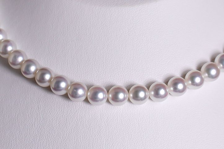 希少なあこや無調色真珠ネックレス 8.0-8.5mm イヤリングorピアスセット 1070826