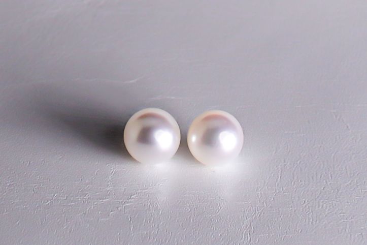 希少なあこや無調色真珠ネックレス 8.0-8.5mm イヤリングorピアスセット 1070826