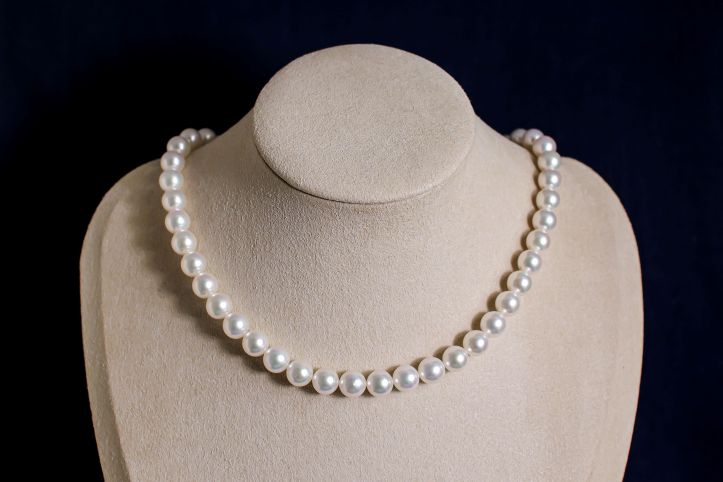 希少なあこや無調色真珠ネックレス 8.0-8.5mm イヤリングorピアスセット 1070827