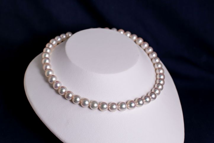 希少なあこや真珠ネックレス 9.0-9.5mm イヤリングorピアスセット 1070969