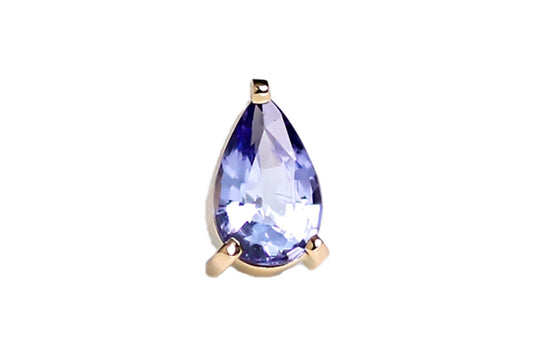 K18YG タンザナイトピアス 0.360ct