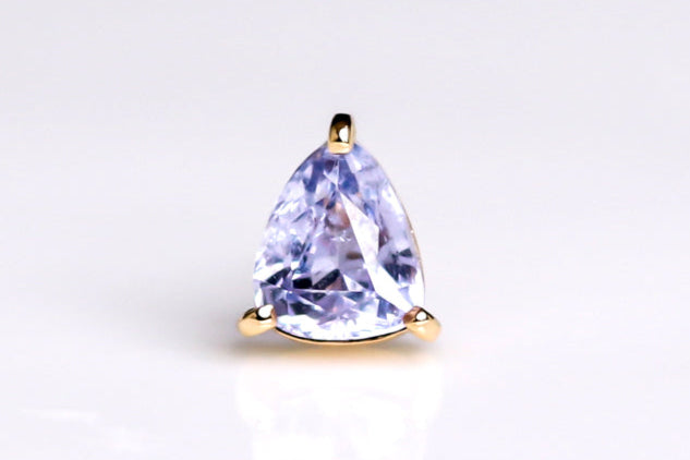 【SOLD OUT】K18YG バイオレットスピネルピアス 0.580ct