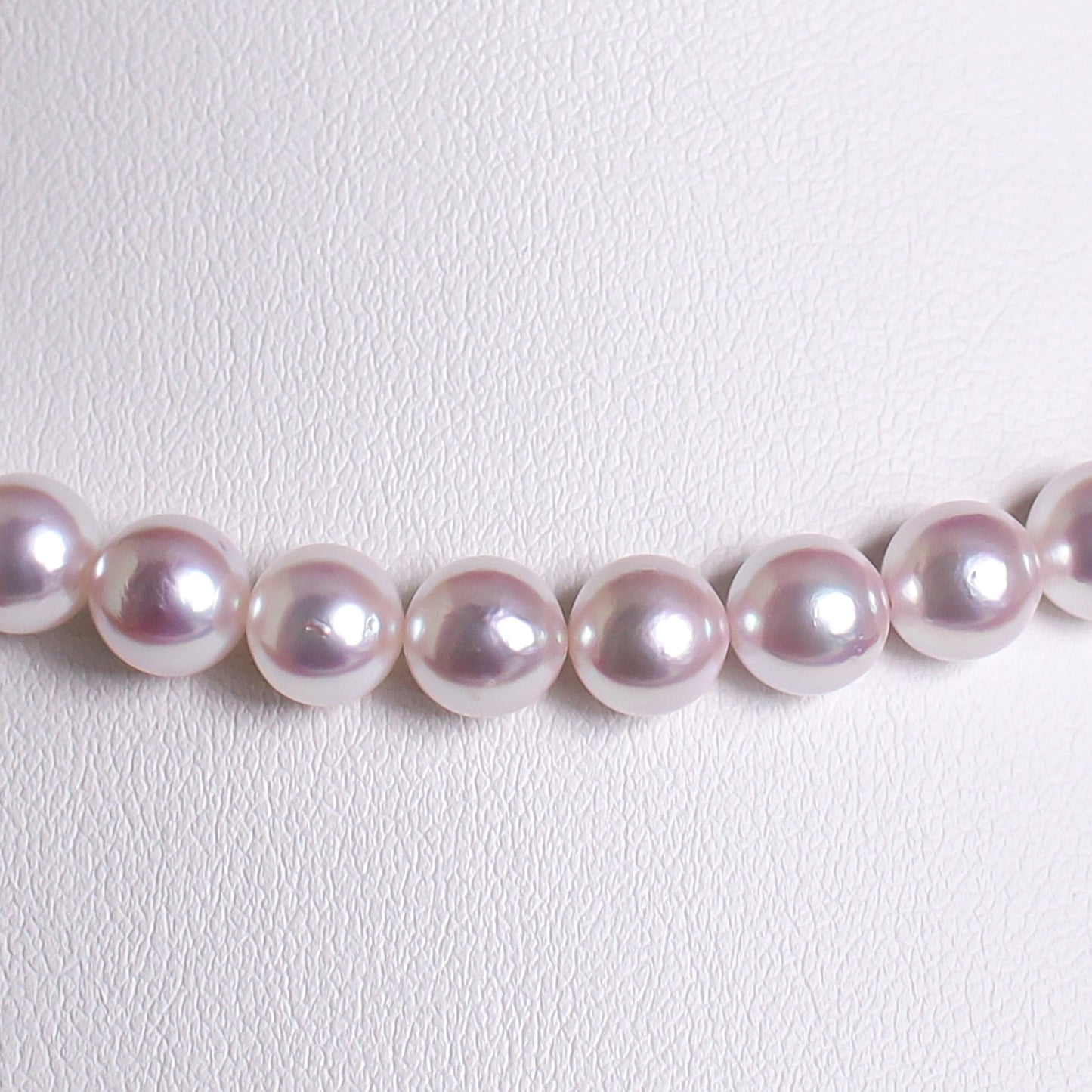 調色あこや真珠ネックレス 7.5-8.0mm イヤリングorピアスセット 1071830