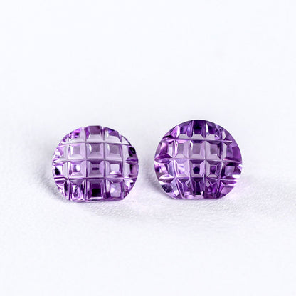 天然アメシスト ペア トータル3.90ct