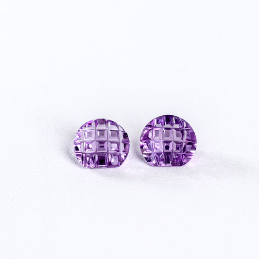 天然アメシスト ペア トータル3.90ct