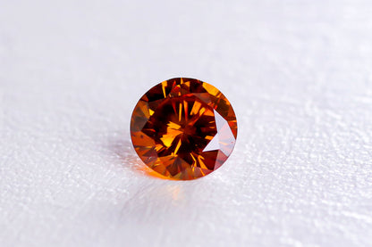 天然ファンシーオレンジダイヤモンド 0.395ct ＜Fancy Deep Yellowish Orange＞