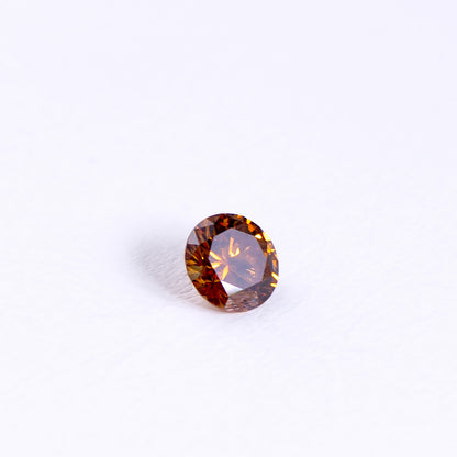 天然オレンジダイヤモンド 0.395ct｜ファンシーディープ・イエローイッシュオレンジ
