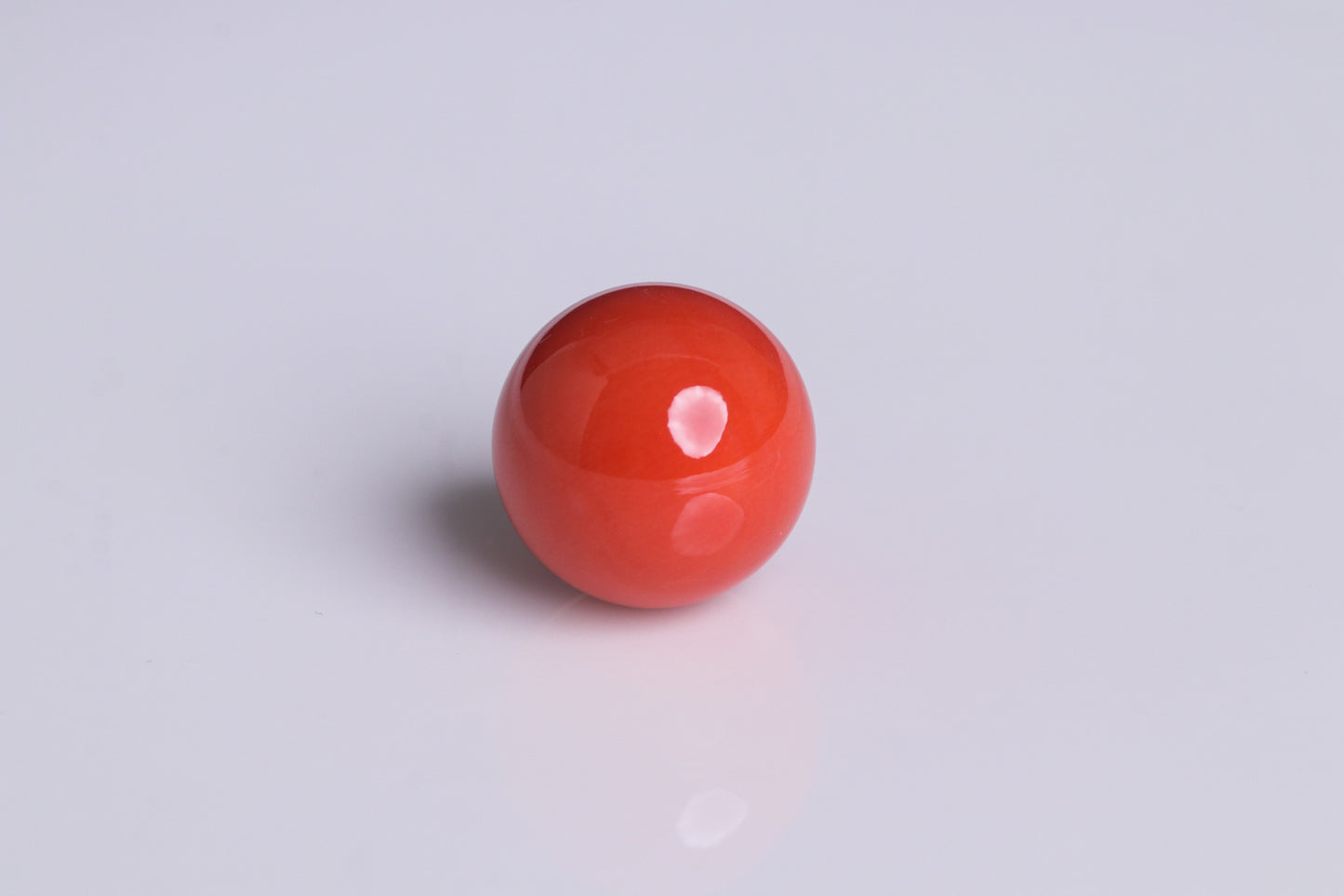 天然 桃色珊瑚 丸玉 17.89ct