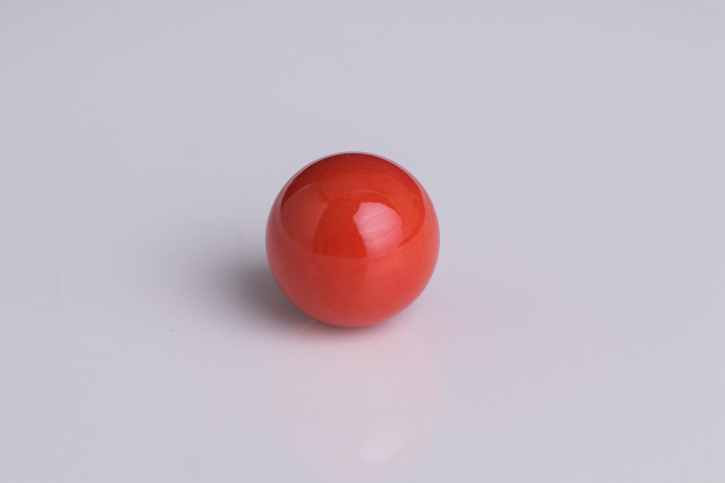 天然 桃色珊瑚 丸玉 17.89ct