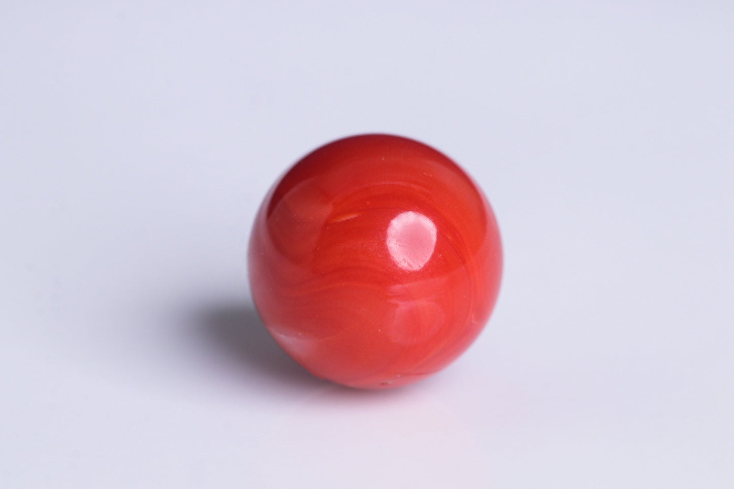 天然血赤珊瑚 丸玉 37.5ct