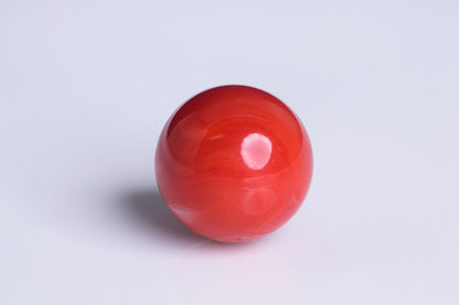 天然血赤珊瑚 丸玉 37.5ct
