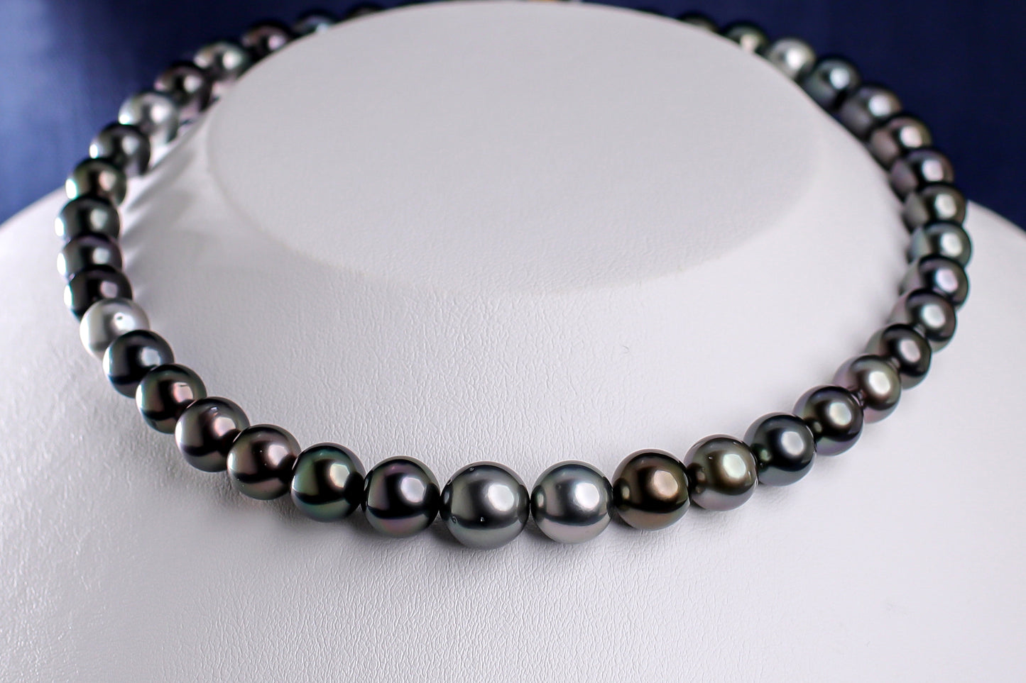 タヒチパール（黒蝶真珠）ネックレス 8.0-10.8mm