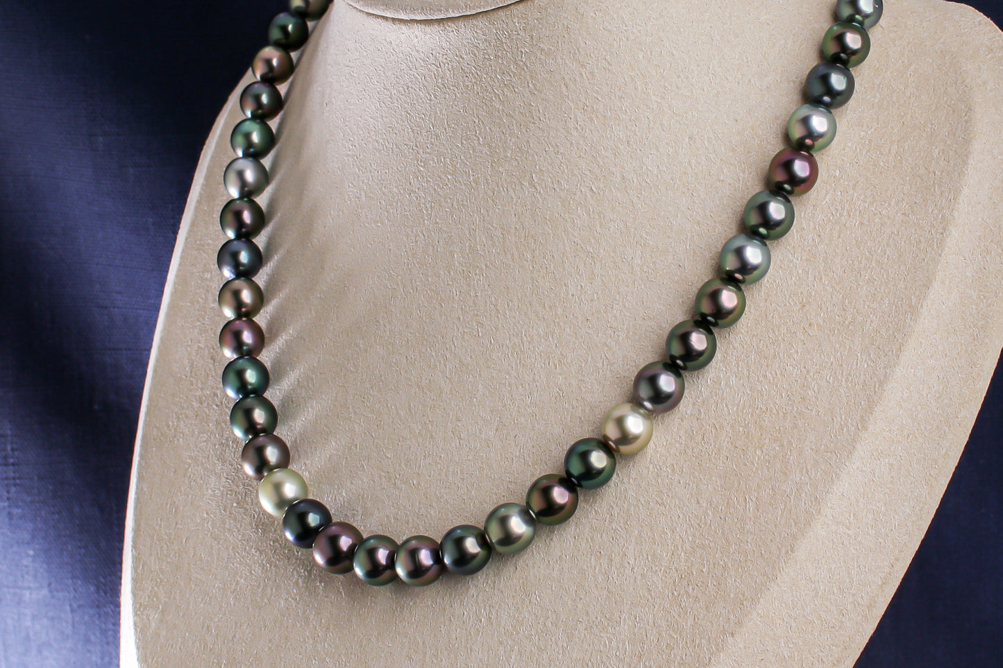 タヒチパール（黒蝶真珠）ネックレス 7.9-9.4mm