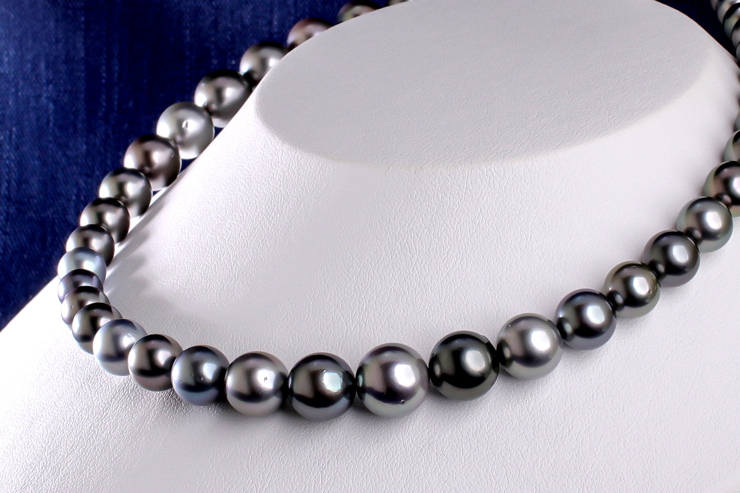 タヒチパール（黒蝶真珠）ネックレス 8.0-12.0mm
