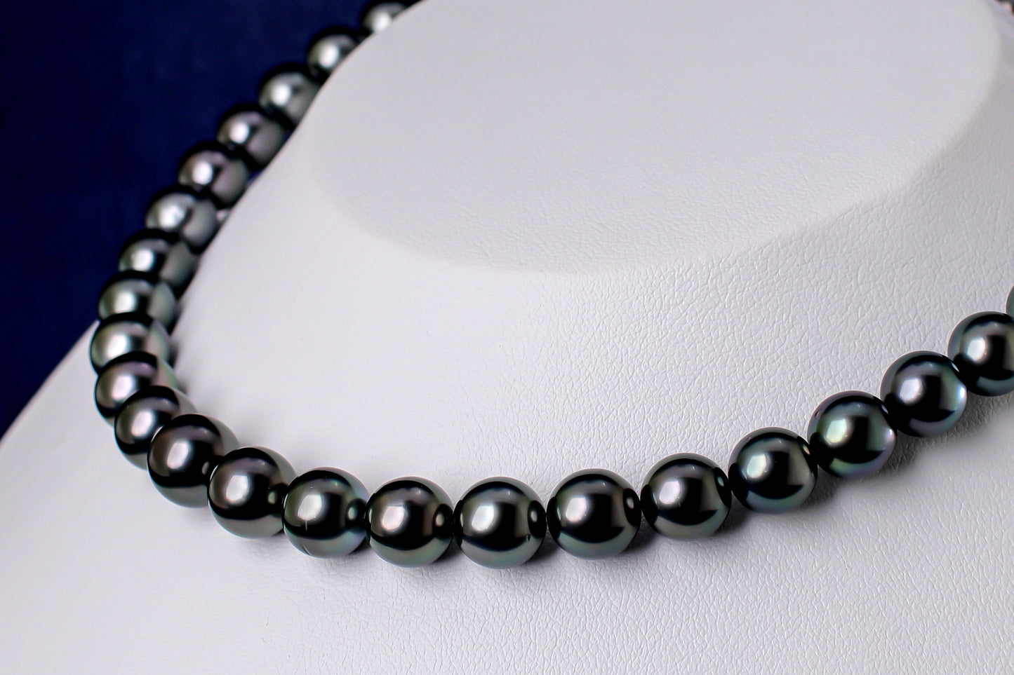 タヒチパール（黒蝶真珠）ネックレス 7.7-10.6mm