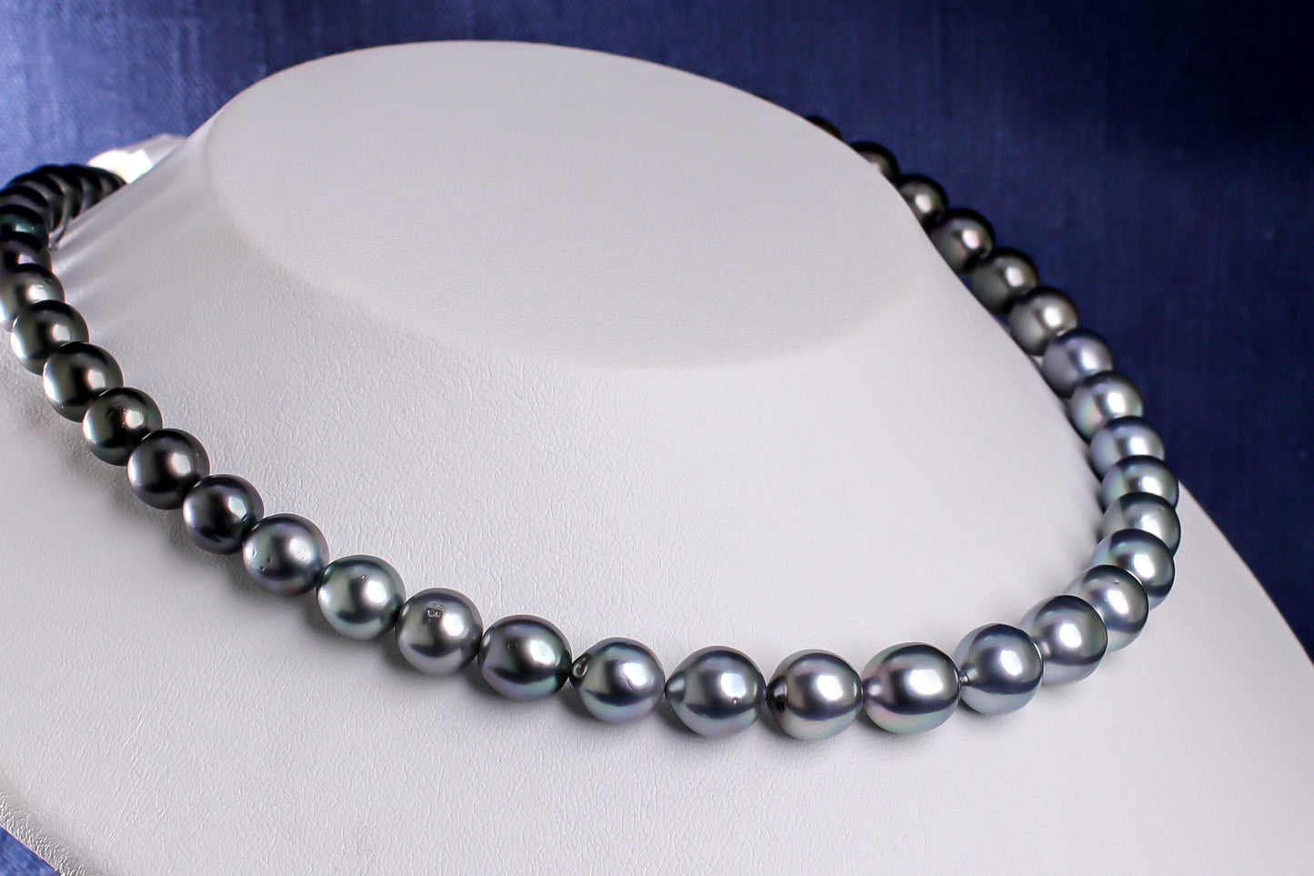 タヒチパール（黒蝶真珠）ネックレス 8.0-10.0mm